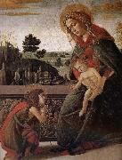 Sandro Botticelli Our Lady of John son and salute Spain oil painting artist